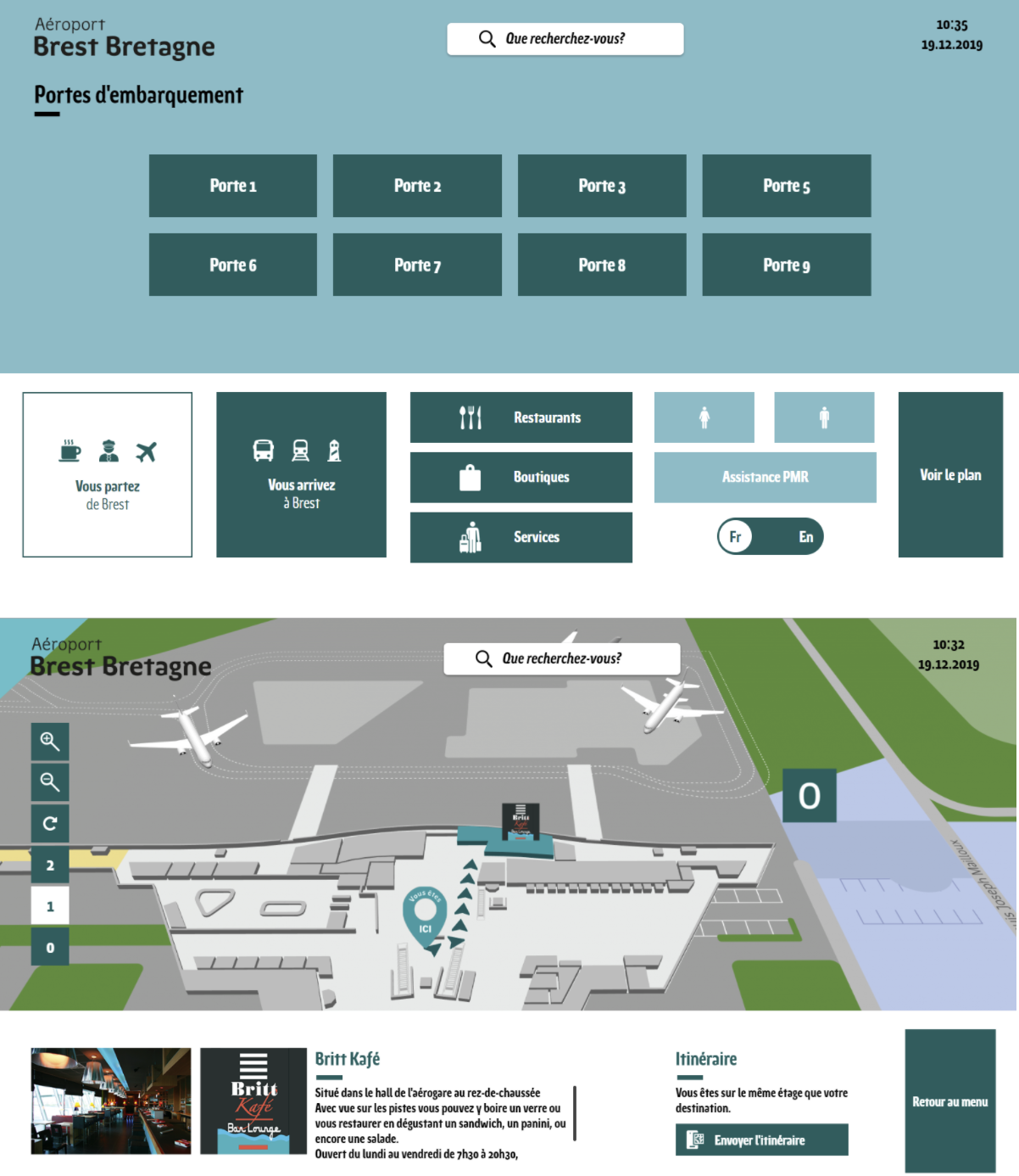 Brest Bretagne Airport is NOW equipped With ViaDirect Digital Kiosk